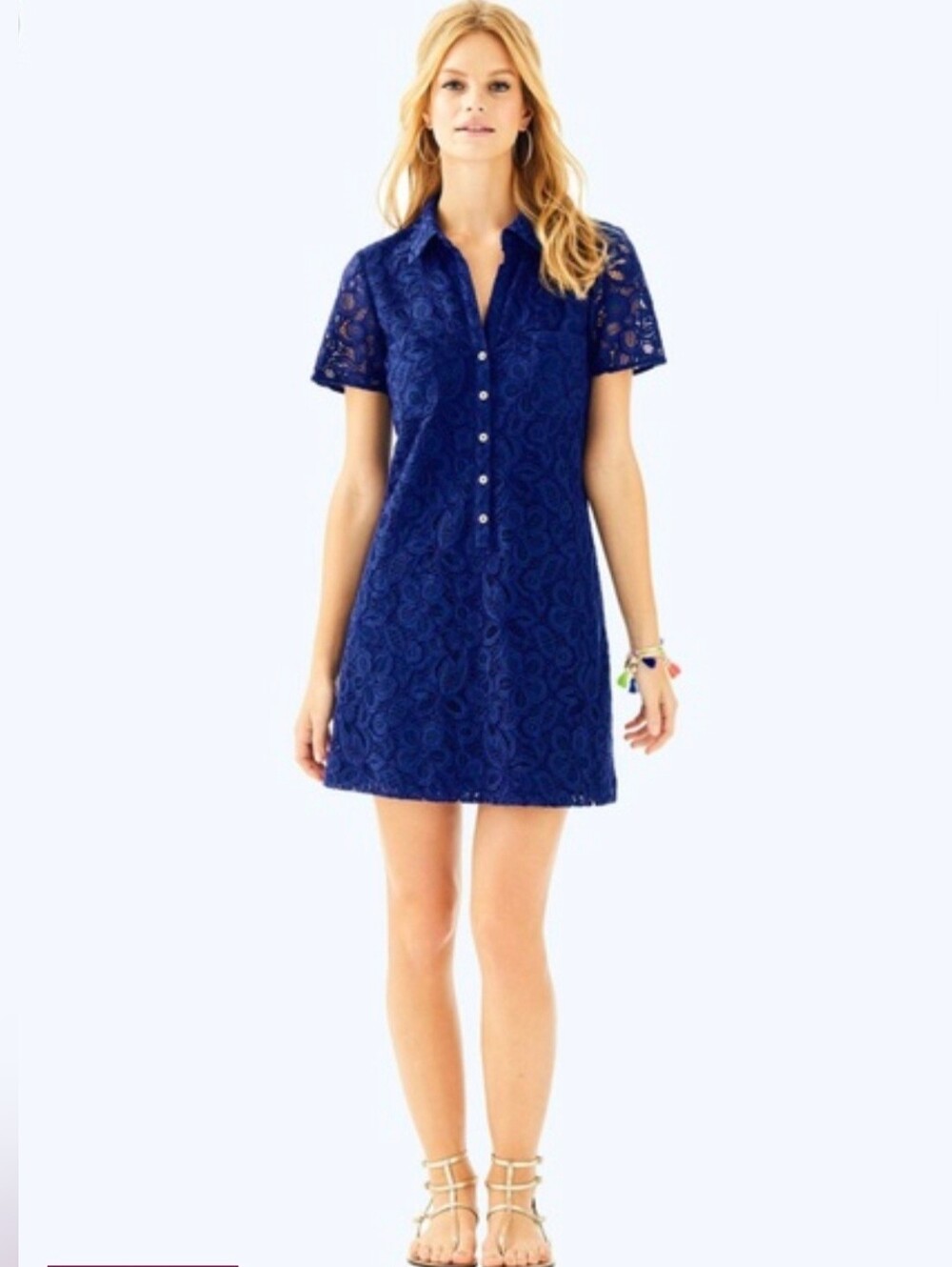 Lilly Pulitzer NWT Nelle Dress in "High Tide Navy Pop" Size 10